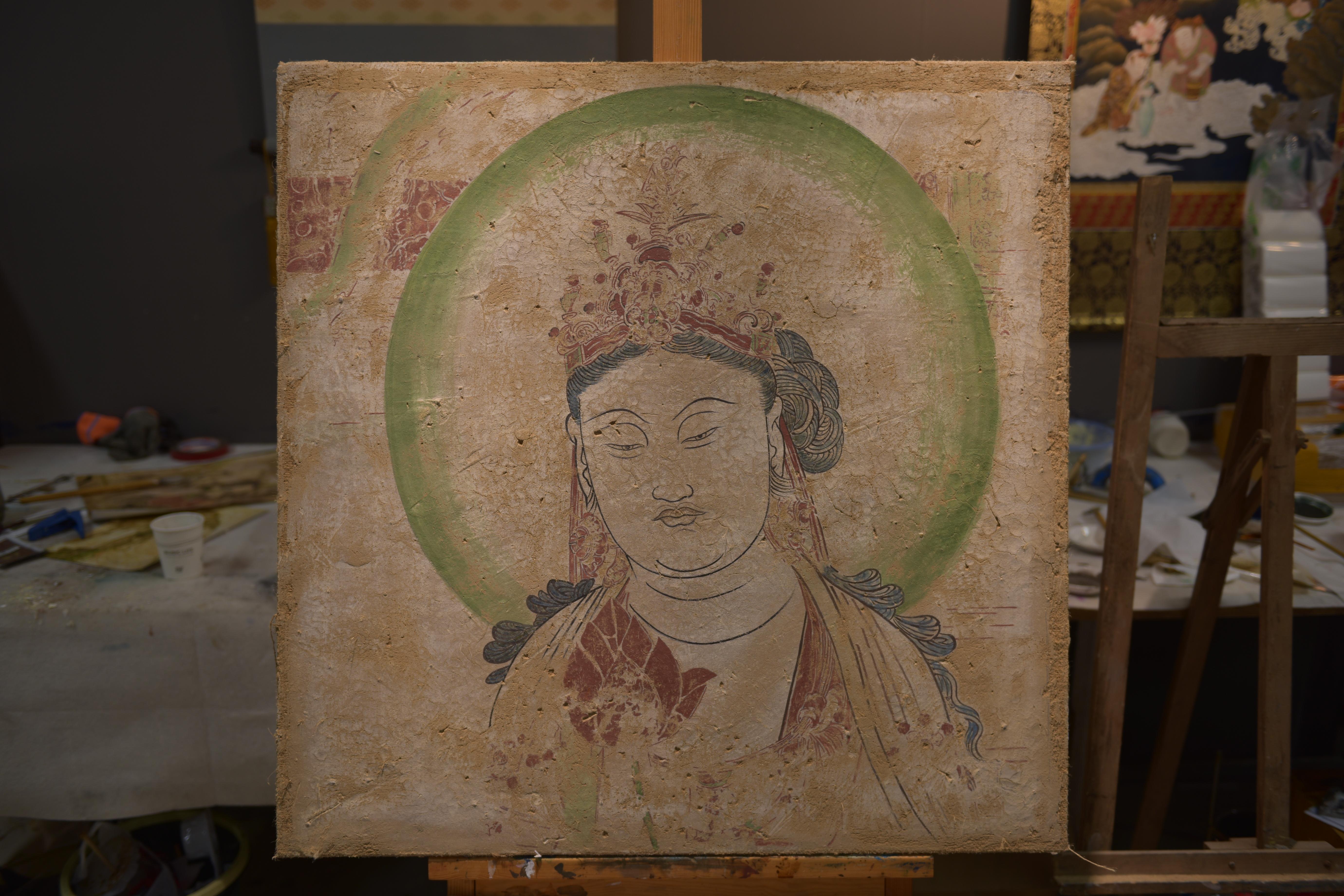 劉子群復原的流失海外壁畫作品