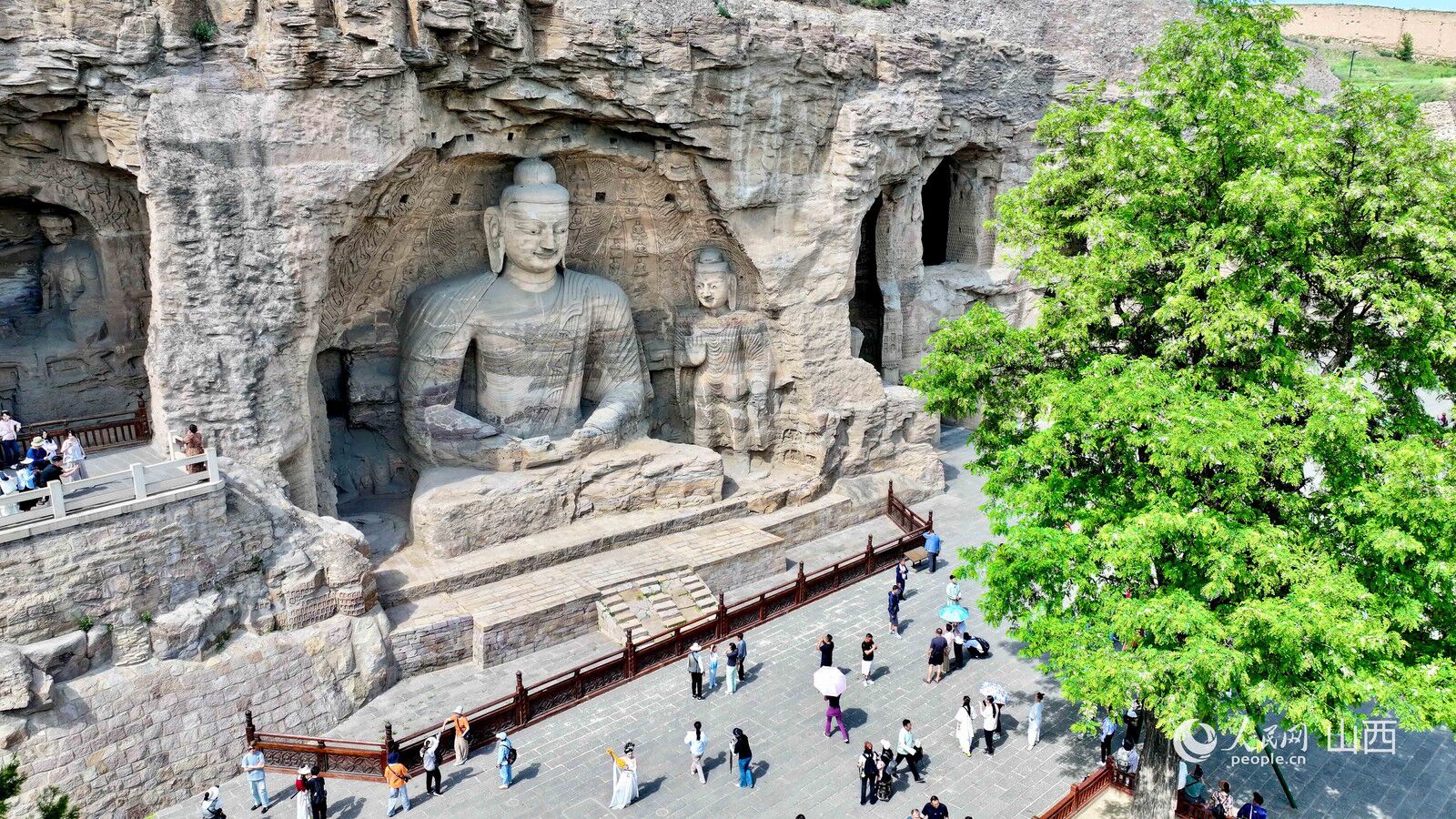 山西大同云岡石窟。人民網 盧鵬宇攝