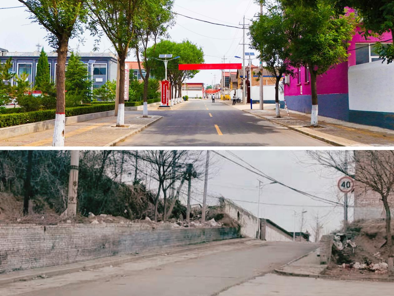 里砦村環境整治前后對比。人民網記者 王帆攝