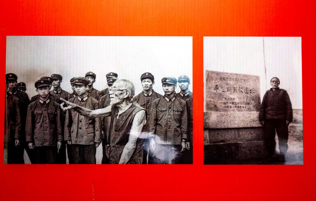 圖為曾懷生前在紀念館講解